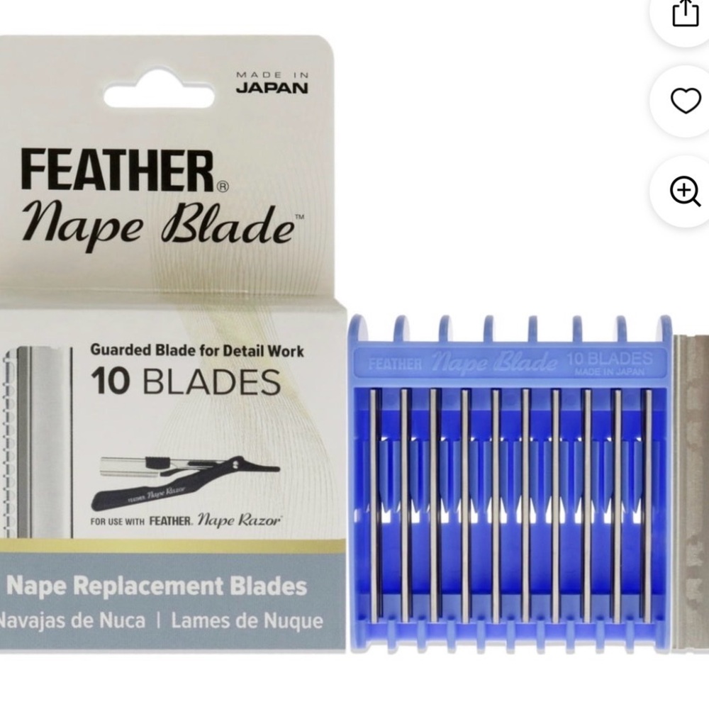 Feather Nape Blades with Silver Guard H125